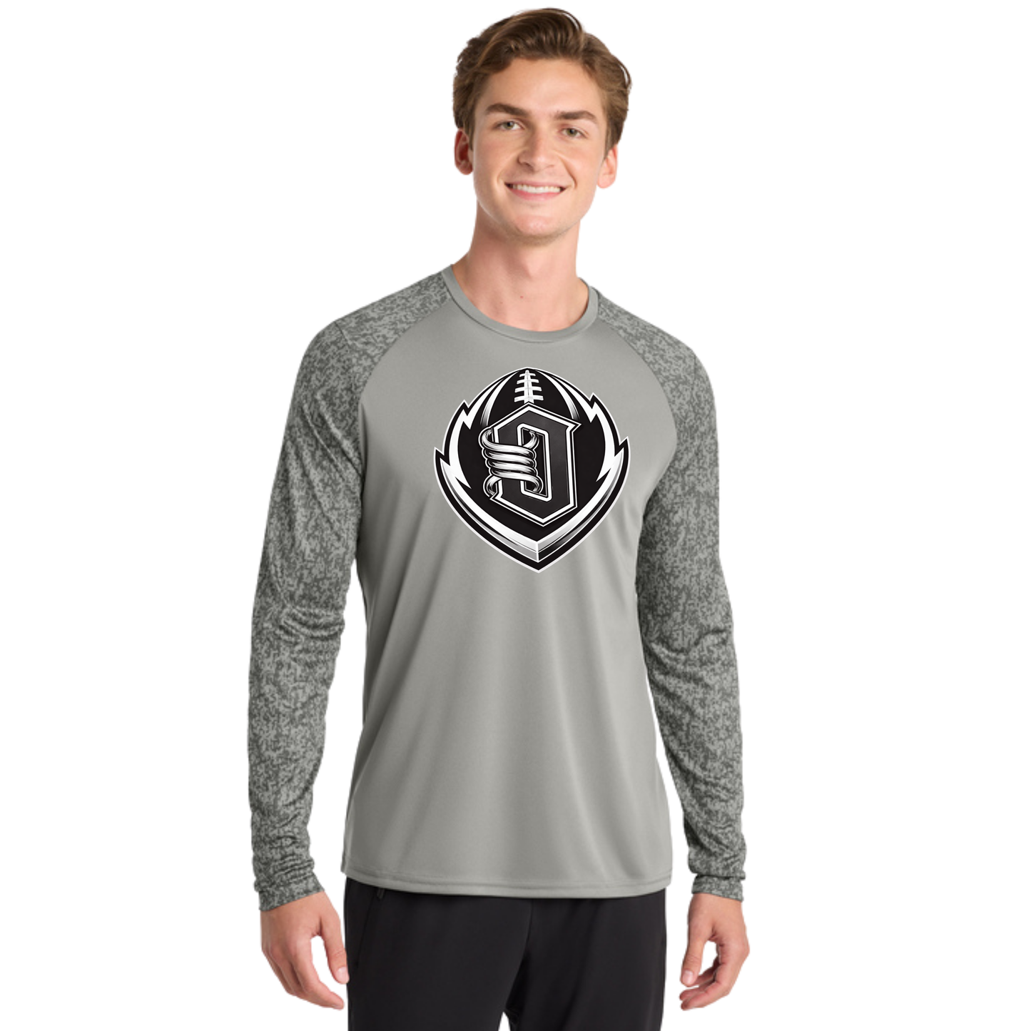 Mens Long Sleeve digital Camo dri fit