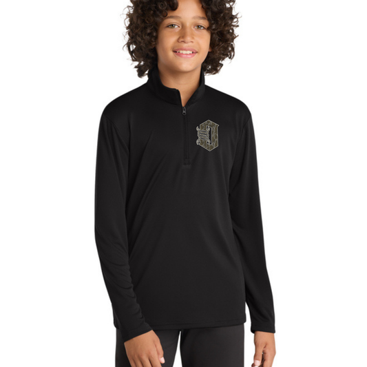 Youth Quarter Zip  Camo O Dri fit