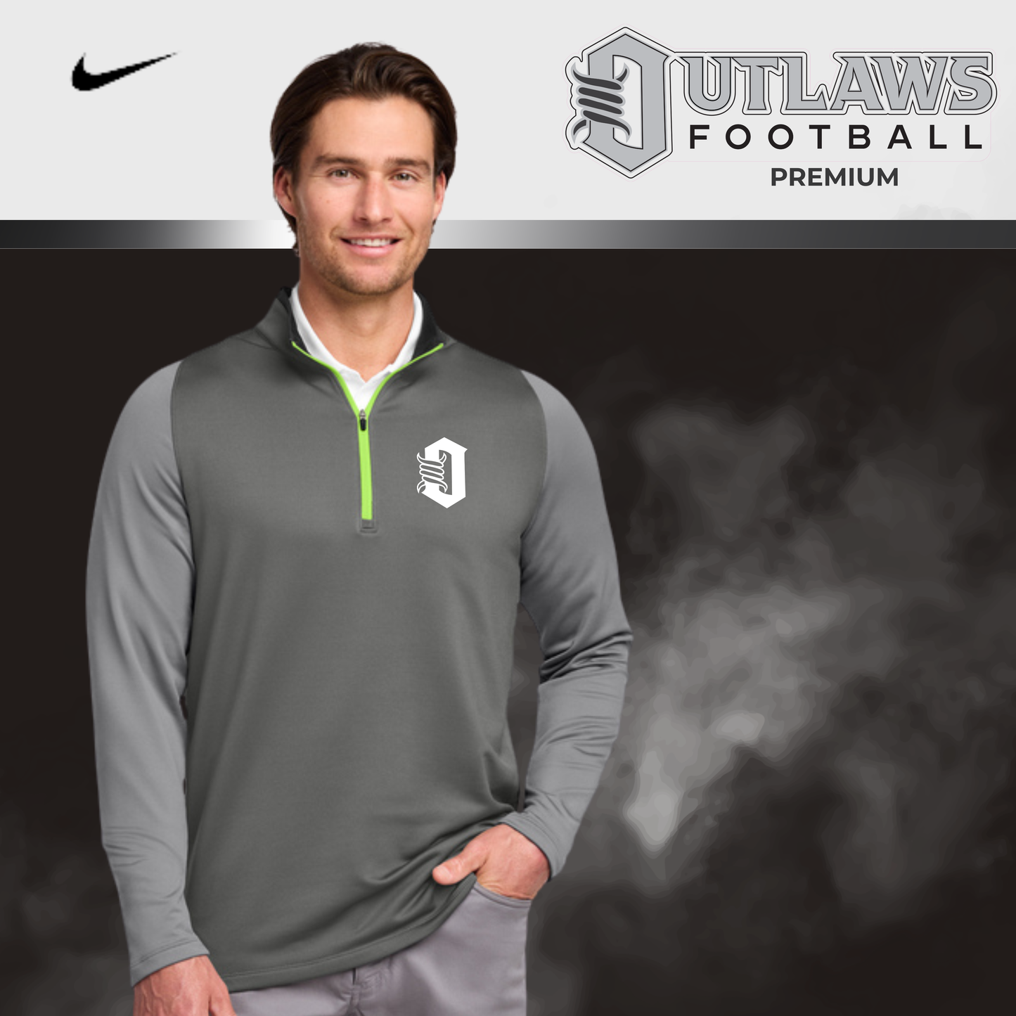 Nike Dri-FIT Stretch 1/2-Zip O logo