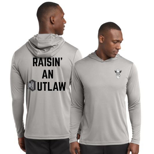 Raisin an Outlaw Drifit Hooded  Long Sleeve
