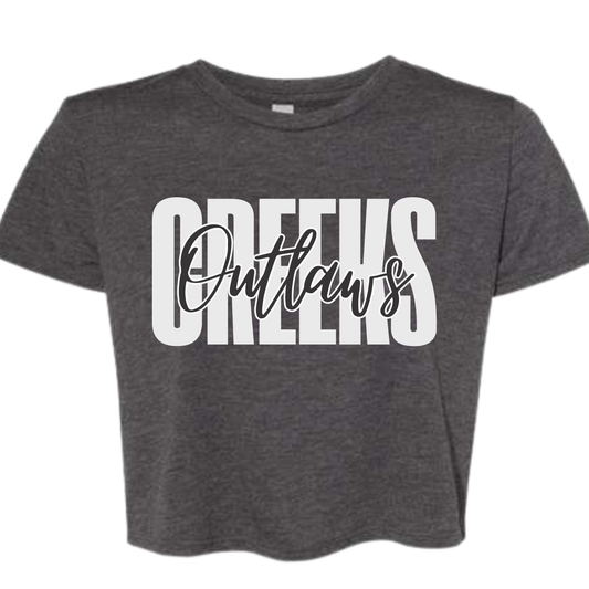 Womens  Raw Edge Crop